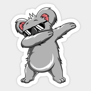 Dabbing Koala Funny Dab Dance Gift For Boys Kids Sticker